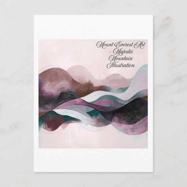 Abstract Art Design | Modern Minimalist Postcard (Front)