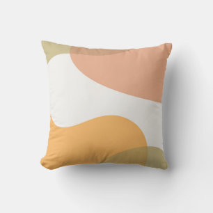 Abstract Art Design Orange Red Cushion