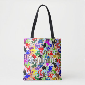 Abstract Art Design Personalised Tote Bag