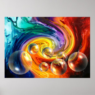 Abstract Art Digital Design Poster