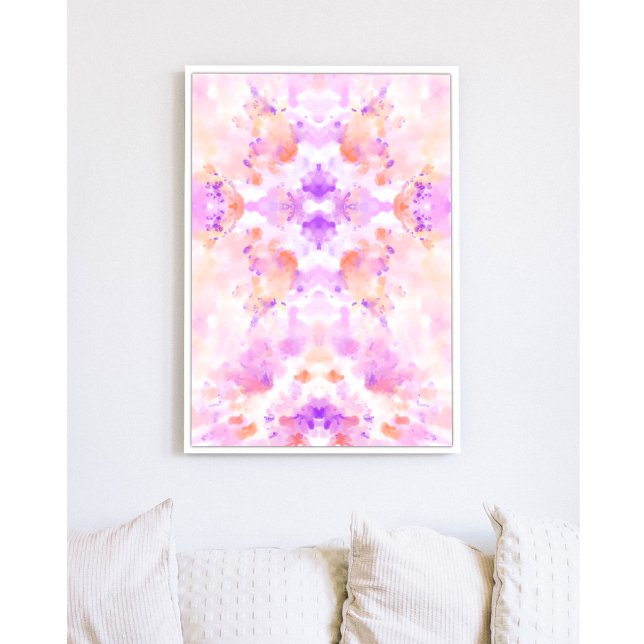 Abstract Art Divine Femininity Purple Orange Boho Poster (Creator Uploaded)