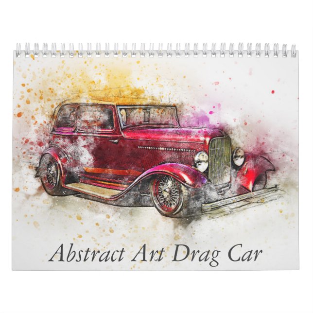 Abstract Art Drag Car Calendar (Cover)