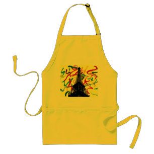 Abstract Art-Eiffel Tower Apron