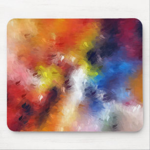Abstract Art Elegant Colourful Modern Template Mouse Mat