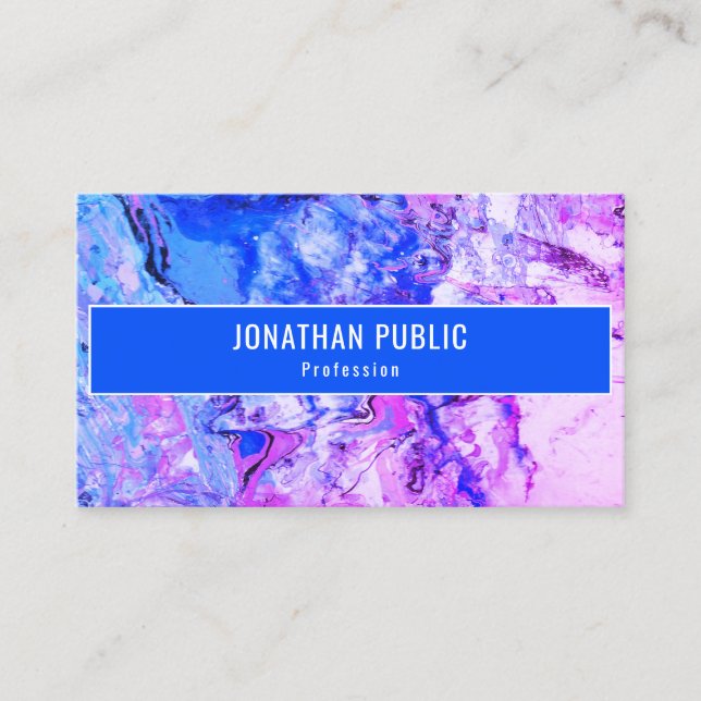Abstract Art Elegant Template Professional Business Card (Front)