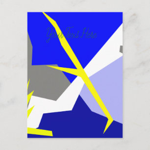 Abstract Art Energy Postcard