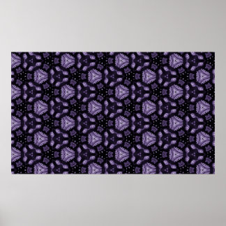 Abstract art eyes and diamond watercolour pattern  poster