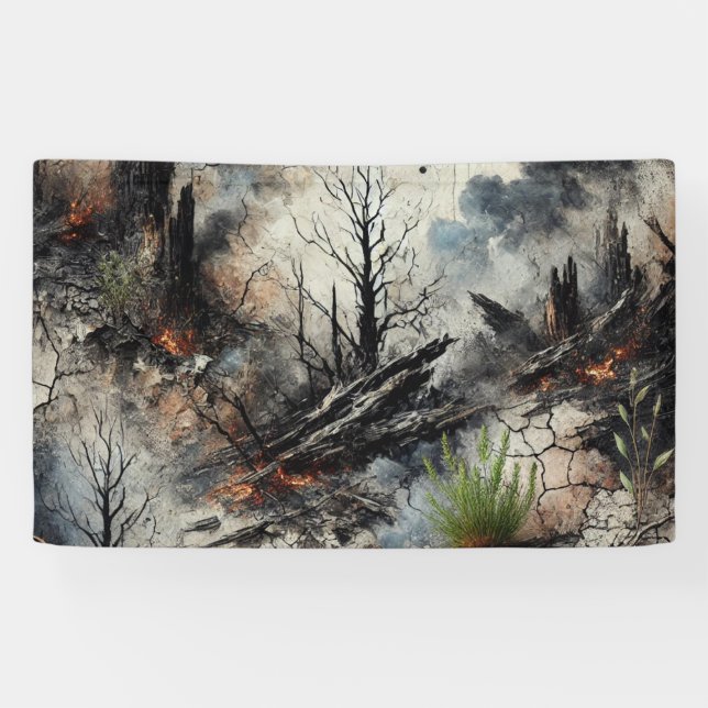 Abstract Art Fabric Banner (Horizontal)