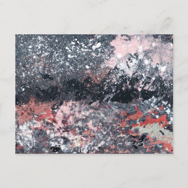 Abstract Art - Festive Dance Postcard (Front)