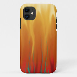 Abstract Art - Fire - Background Flames iPhone 11 Case