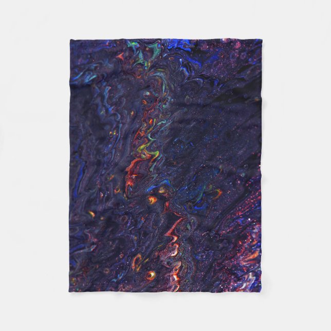 abstract art fleece blanket (Front)