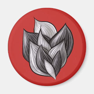 Abstract Art Floral Dynamic Geometric Shapes Magnet