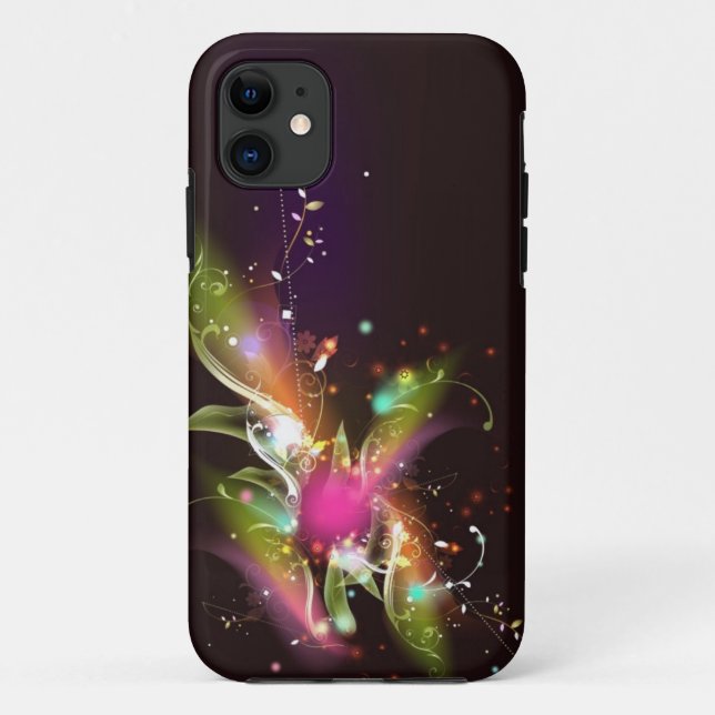 Abstract Art ( Floral ) Iphone 4 Case (Back)