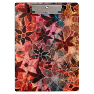Abstract Art Flower Pattern #3 Clipboard