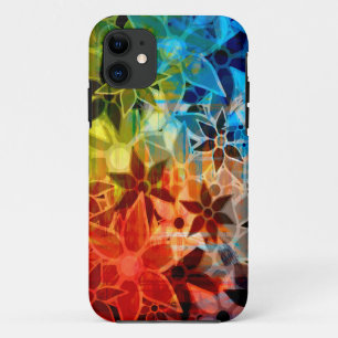 Abstract Art Flower Pattern #5 iPhone 11 Case