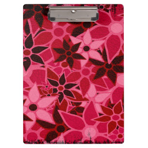 Abstract Art Flower Pattern #5 Clipboard