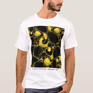 Abstract Art fractals by eero Alien Bees at Night T-Shirt