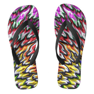Abstract Art fractals by eero "Dream Fish" Flip Flops