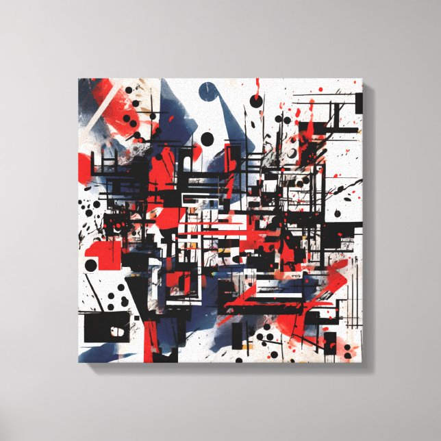 Abstract art frame canvas print (Front)