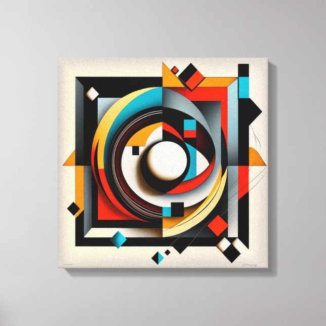 Abstract art frame canvas print (Front)
