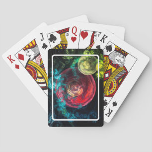 Abstract Art Galaxy Circles Playing Cards