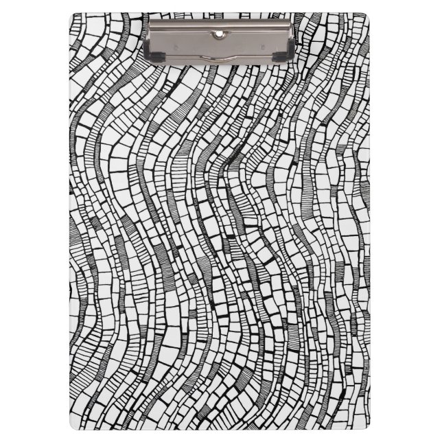 Abstract Art Geometric Shapes Clipboard (Front)
