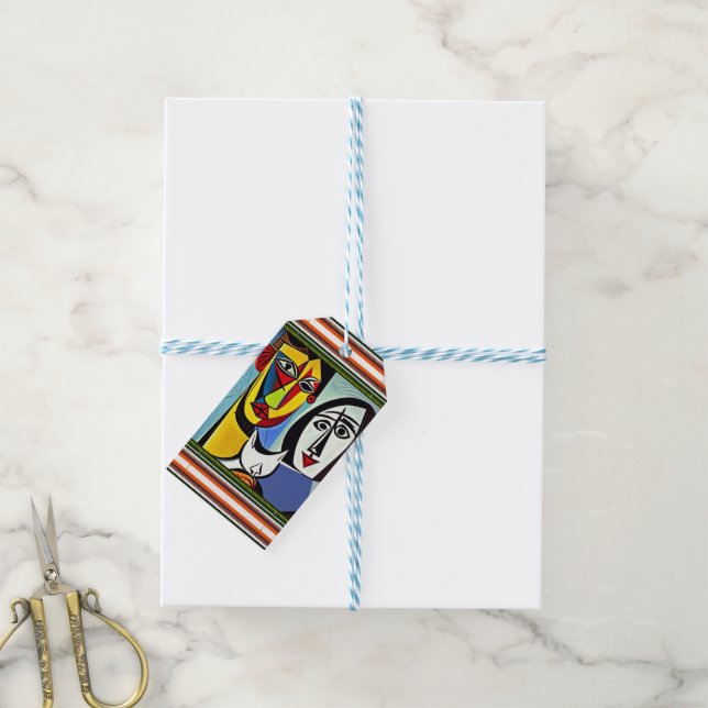 Abstract Art Gift Tag (With Twine)