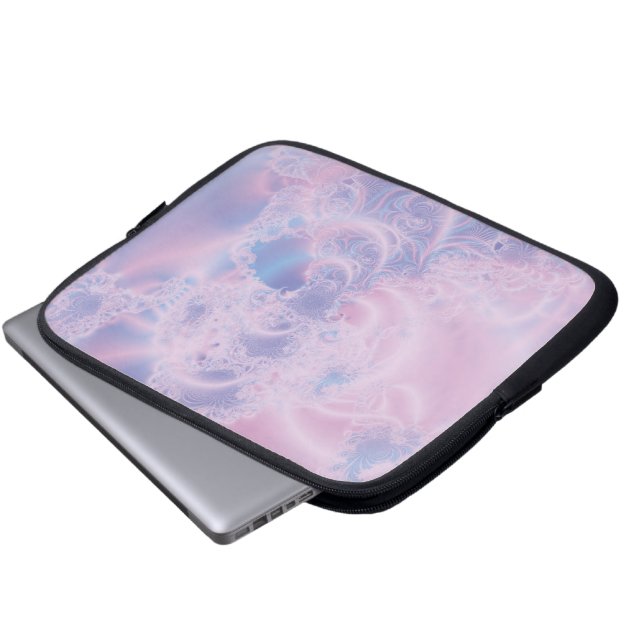 Abstract Art Glowing Pink Laptop Sleeve (Front Bottom)