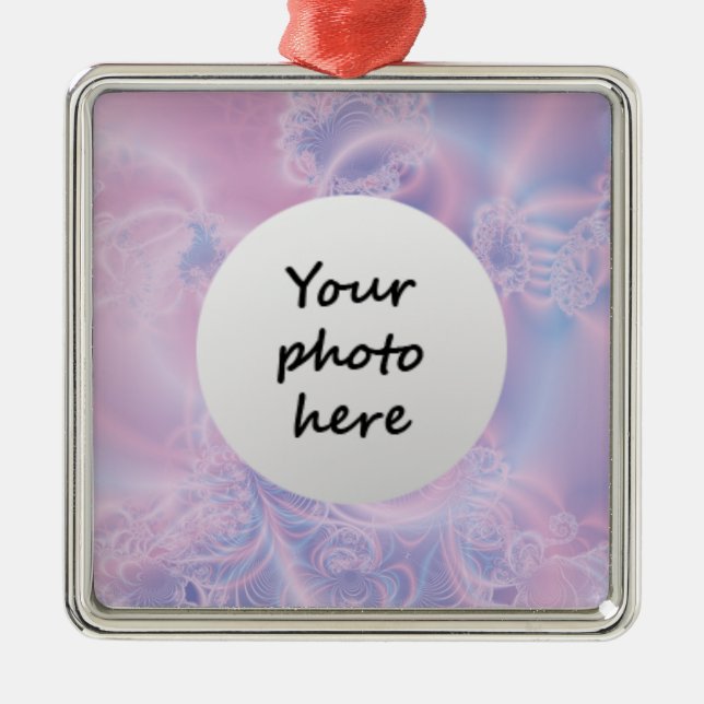 Abstract Art Glowing Pink Metal Tree Decoration (Front)