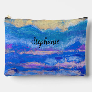 Abstract Art Golden Skies Cosmetic Bag