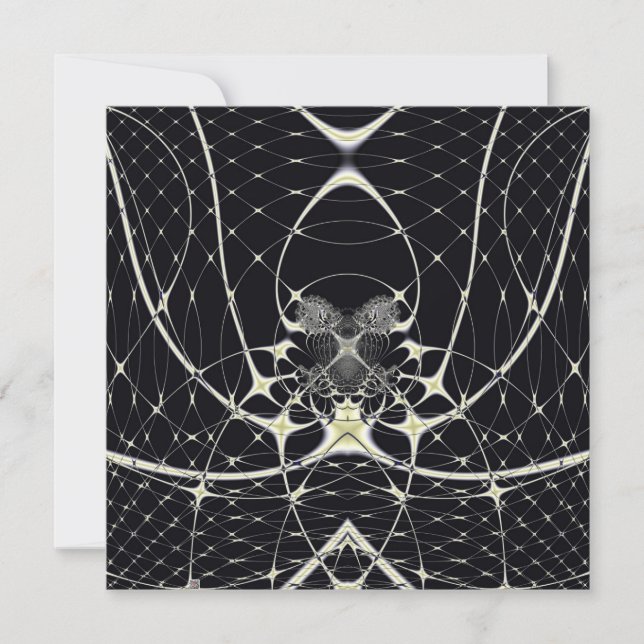 Abstract Art Golden Spiderweb (Front)