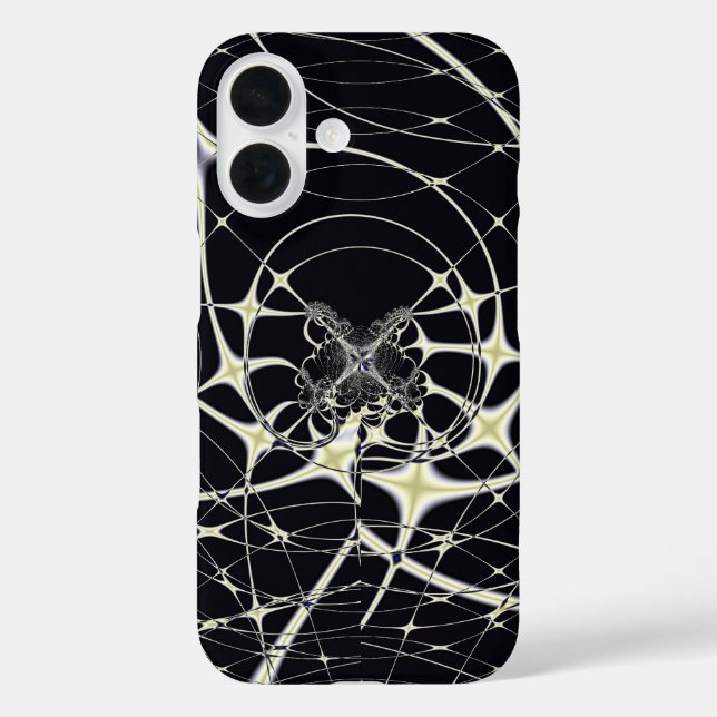 Abstract Art Golden Spiderweb Case-Mate iPhone Case (Back)