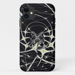 Abstract Art Golden Spiderweb iPhone 11 Case