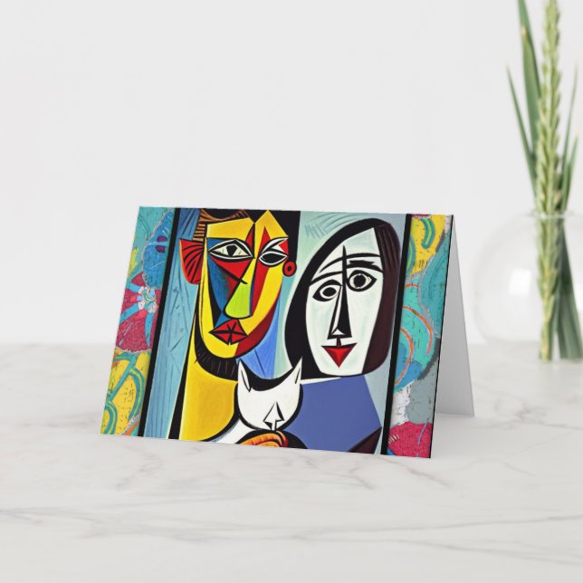 Abstract Art Greeting Card (Front)