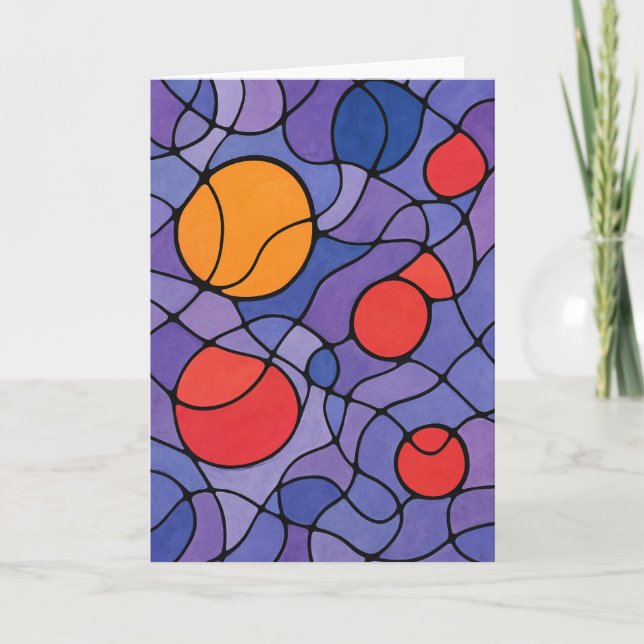 Abstract Art Greeting Card (Front)