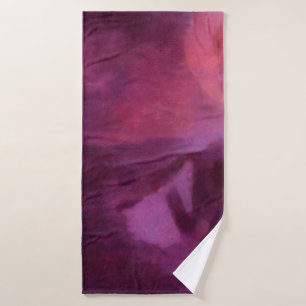 Abstract art grunde texture bacground. Dirty patte Bath Towel