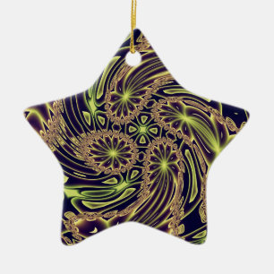 Abstract Art Happy Dance Ceramic Tree Decoration
