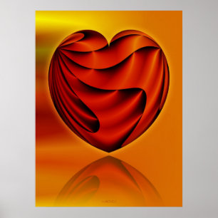 Abstract ART - Heart Of Life Poster