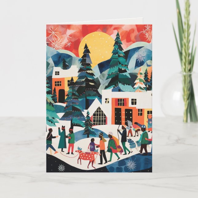 Abstract Art Holiday Cards (Front)