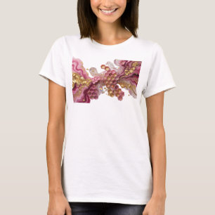 ABSTRACT ART HONEYCOMB PATTERN FLORAL DESIGN v4 T-Shirt