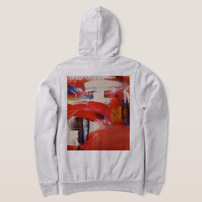Abstract Art Hoodie (Laydown Back)