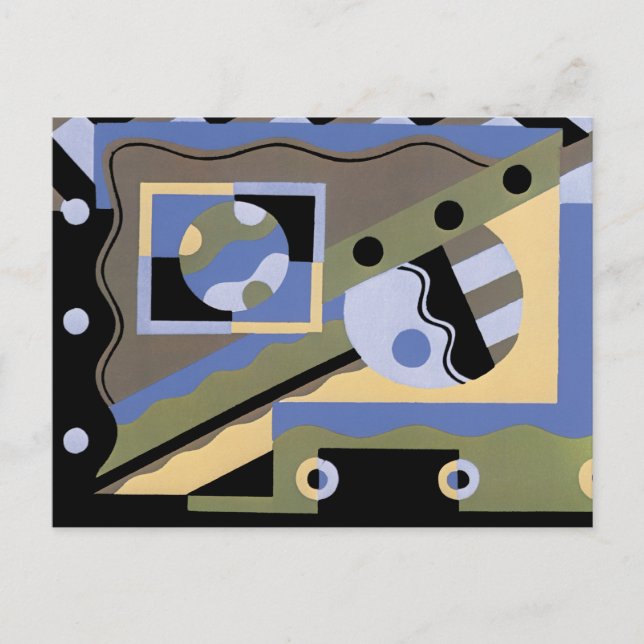 Abstract Art in Geometrics Postcard (Front)