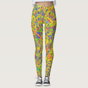 abstract art Indian leggings
