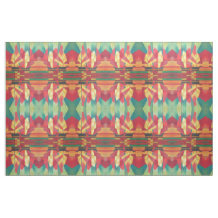 Abstract Art Junk Boat Against Deep Blue Sky Fabric