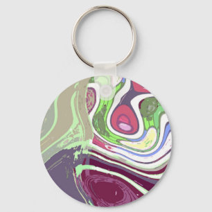 Abstract Art Keychain