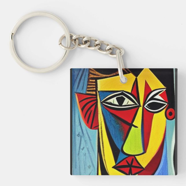 Abstract Art Keychain (Front)