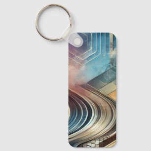 Abstract Art Keychain