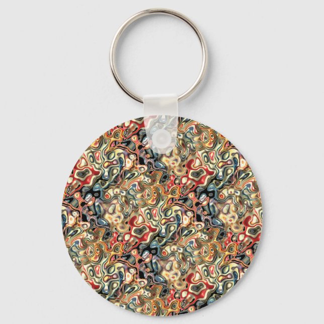 Abstract Art Keychain (Front)
