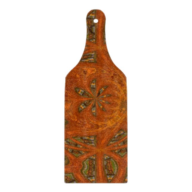 Abstract Art Labyrinth Cutting Board (Front)