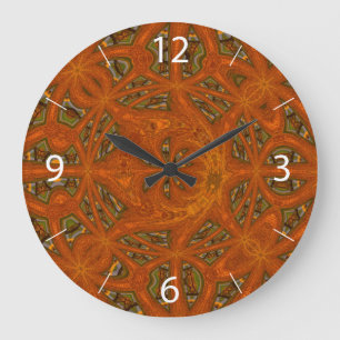 Abstract Art Labyrinth Large Clock